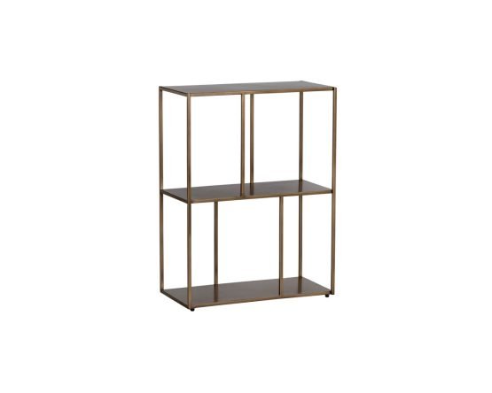 Eiffel Low Bookcase - Small Antique Brass - Image 2