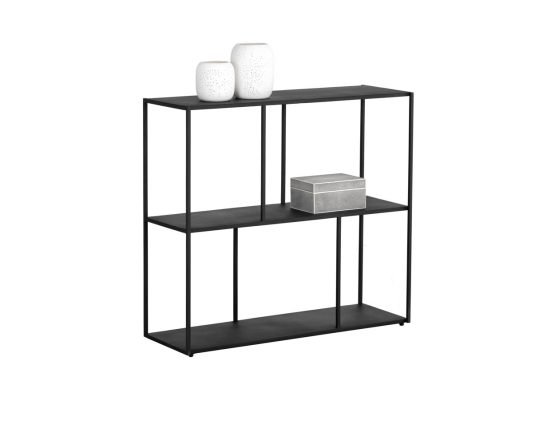 Eiffel Low Bookcase - Medium Black
