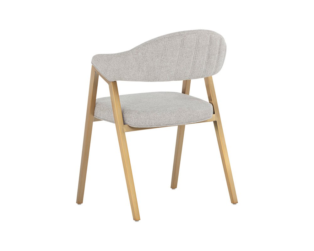 Burgos Dining Armchair Belfast Heather Grey - Image 9