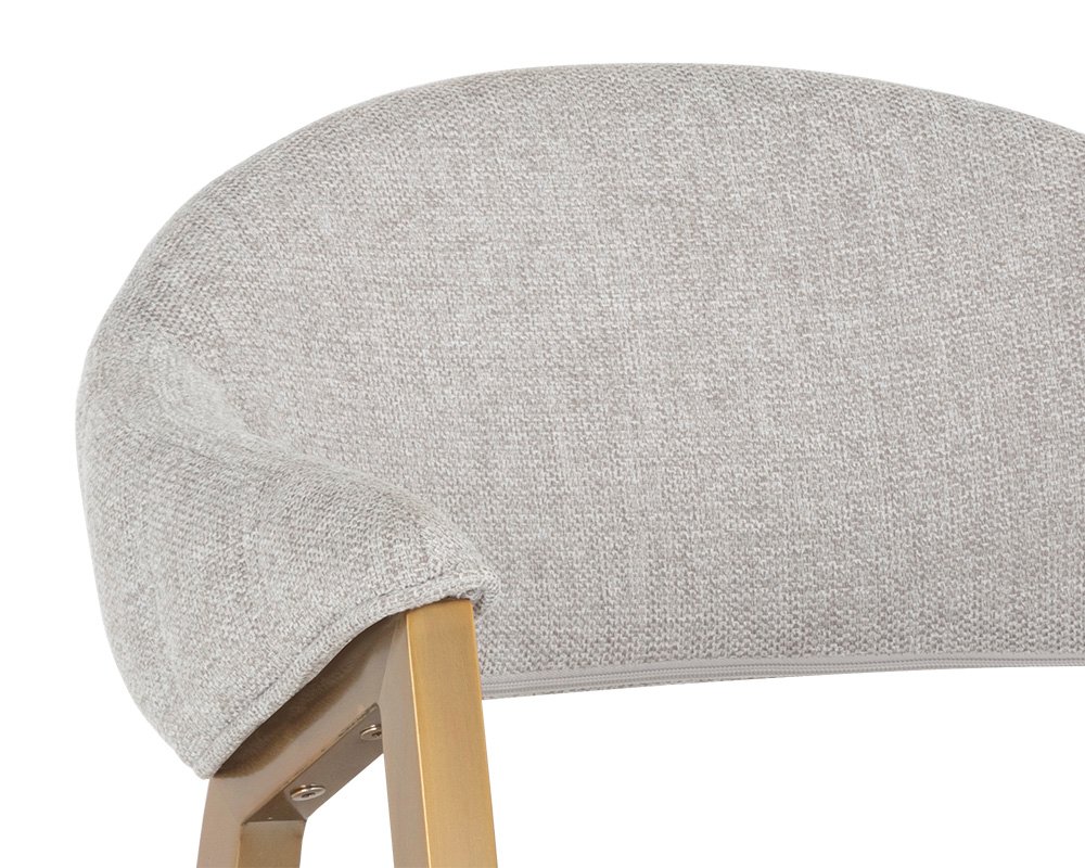 Burgos Dining Armchair Belfast Heather Grey - Image 4