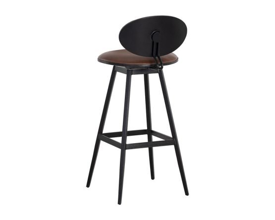Ember Swivel Barstool Bravo Cognac - Image 2