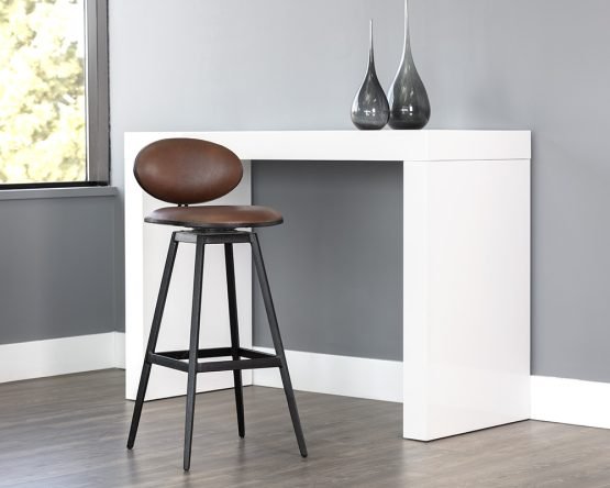Ember Swivel Barstool Bravo Cognac - Image 3