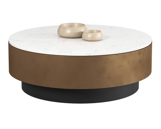 Zelda Coffee Table White Marble