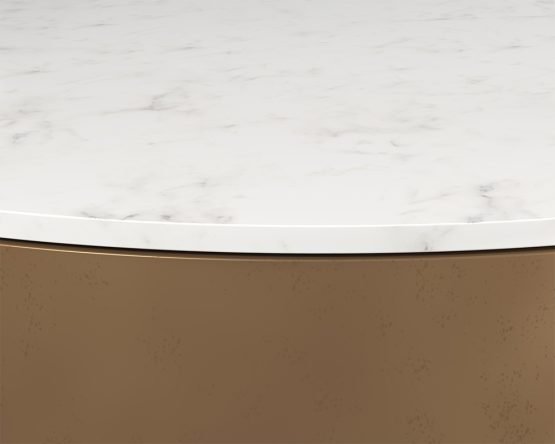 Zelda Coffee Table White Marble - Image 4