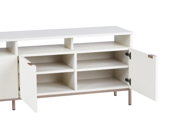 Ambrose Modular Media Console And Cabinet Cream - Image 4
