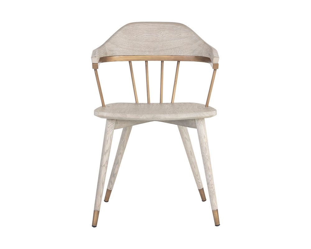Demi Dining Armchair Light Grey - Image 7