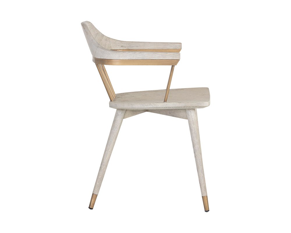 Demi Dining Armchair Light Grey - Image 8