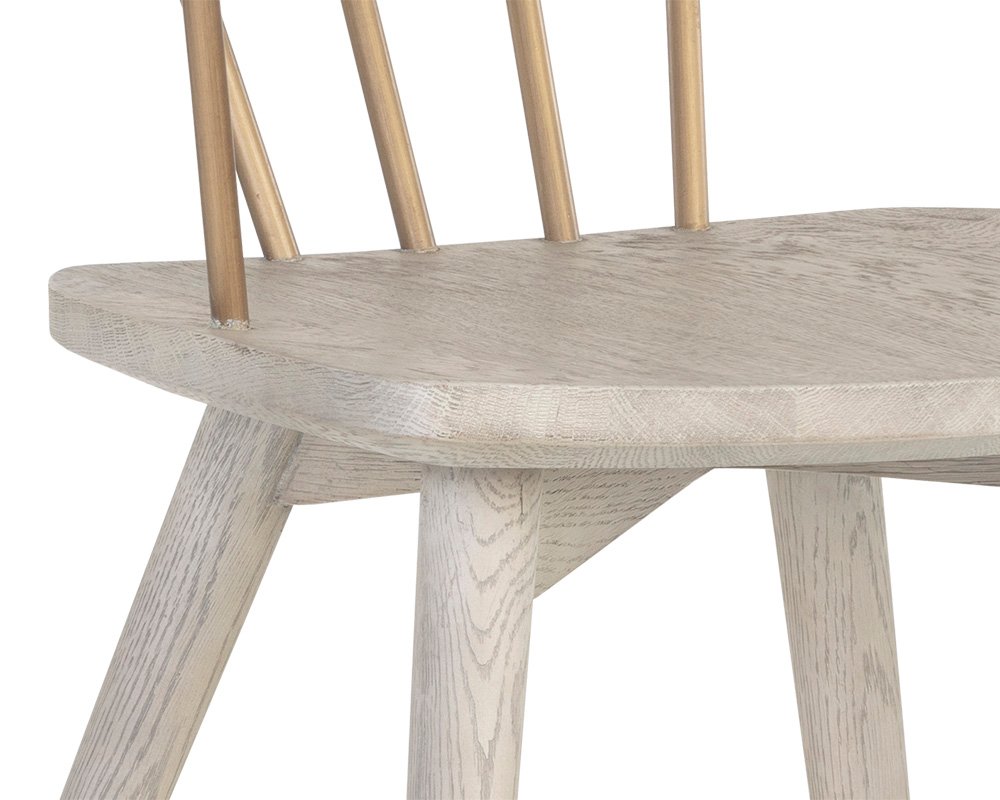 Demi Dining Armchair Light Grey - Image 4