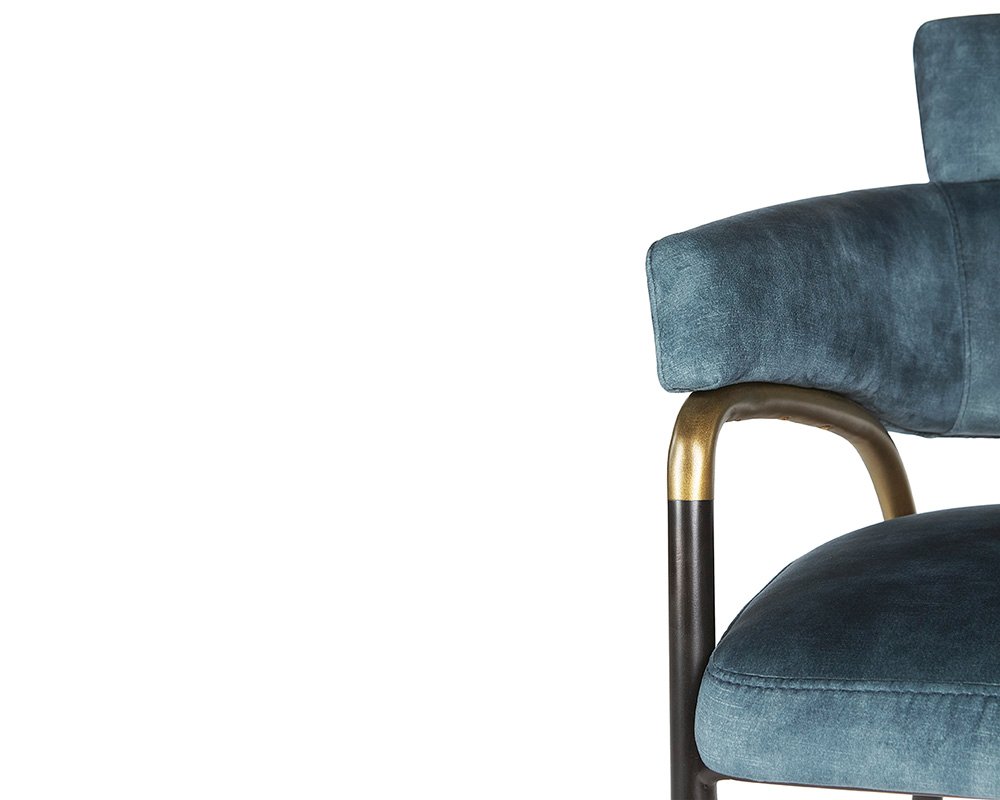 Sharqui Dining Armchair Nono Petrol - Image 4