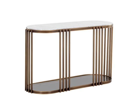 Naxos Console Table White Marble - Image 7