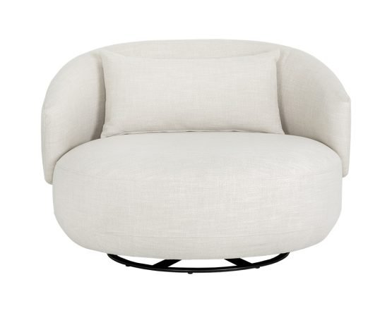 Walsh Swivel Lounge Chair Effie Linen - Image 7
