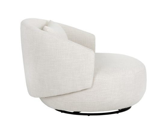 Walsh Swivel Lounge Chair Effie Linen - Image 8