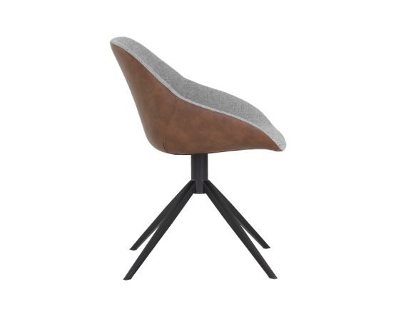 Mccoy Swivel Dining Chair Cinnamon Brown / November Grey - Image 8