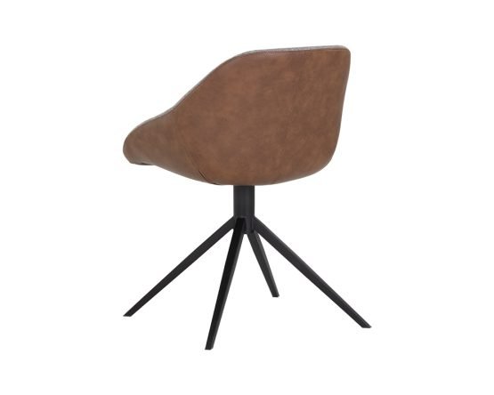 Mccoy Swivel Dining Chair Cinnamon Brown / November Grey - Image 2