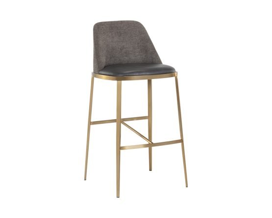 Dover Barstool Bravo Portabella / Sparrow Grey