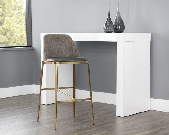 Dover Barstool Bravo Portabella / Sparrow Grey - Image 3