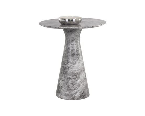 Shelburne Counter Table - Marble Look Grey Marble