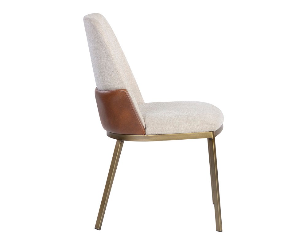 Marie Dining Chair Belfast Oatmeal / Bravo Cognac - Image 7