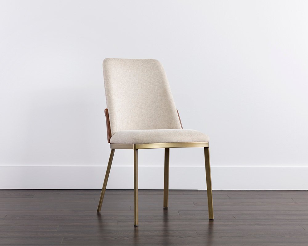 Marie Dining Chair Belfast Oatmeal / Bravo Cognac - Image 3