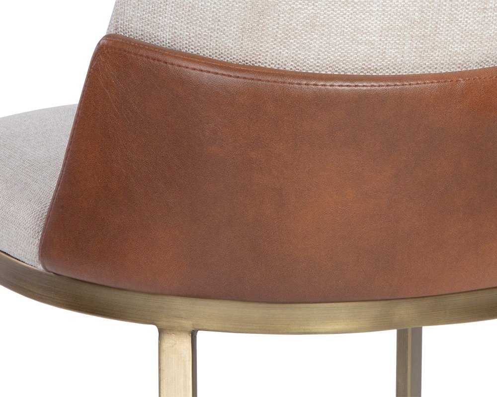 Marie Dining Chair Belfast Oatmeal / Bravo Cognac - Image 6