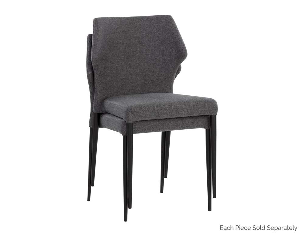 James Stackable Dining Chair City Grey - Image 4