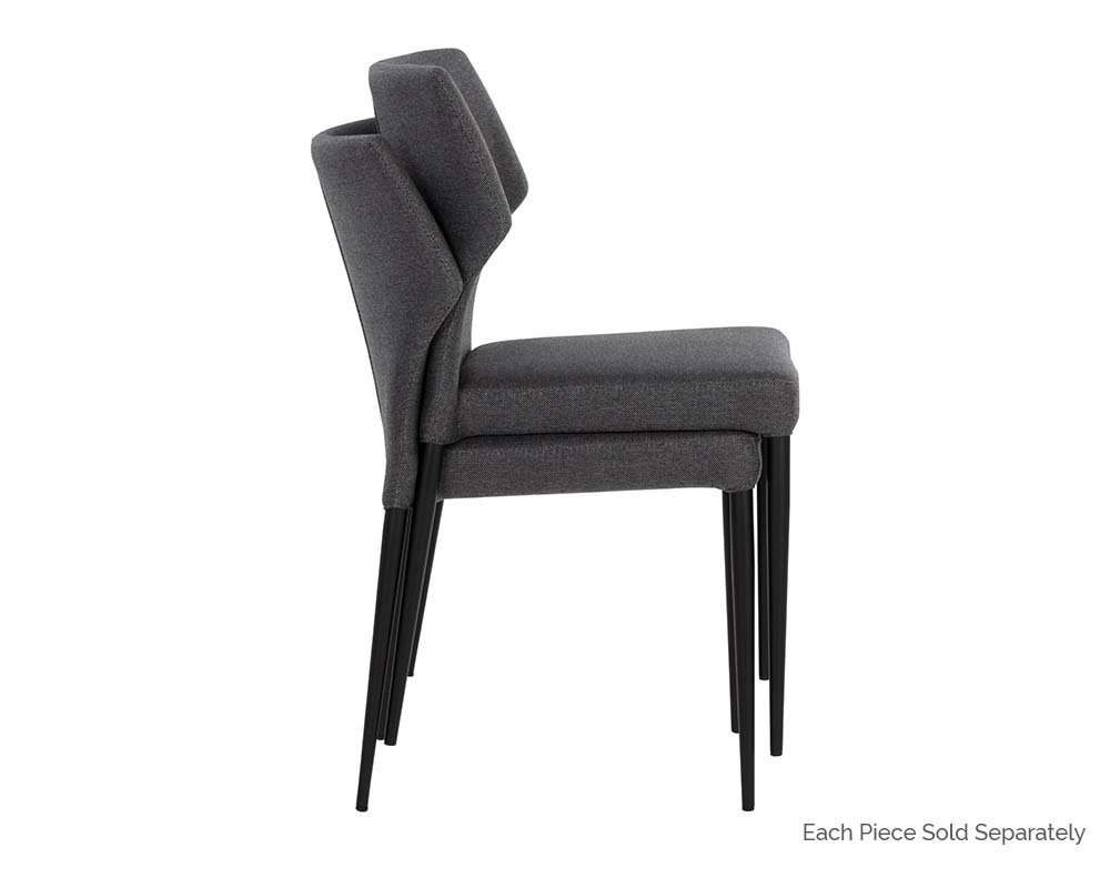 James Stackable Dining Chair City Grey - Image 5