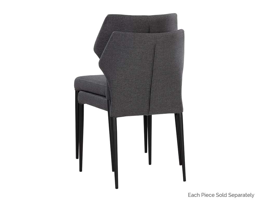James Stackable Dining Chair City Grey - Image 6