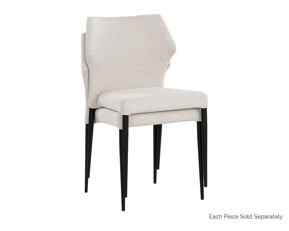 James Stackable Dining Chair City Beige - Image 4
