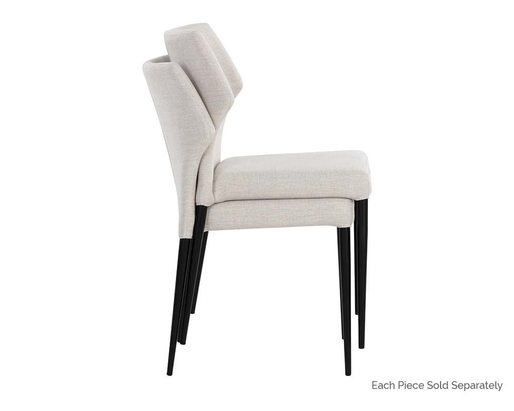 James Stackable Dining Chair City Beige - Image 5