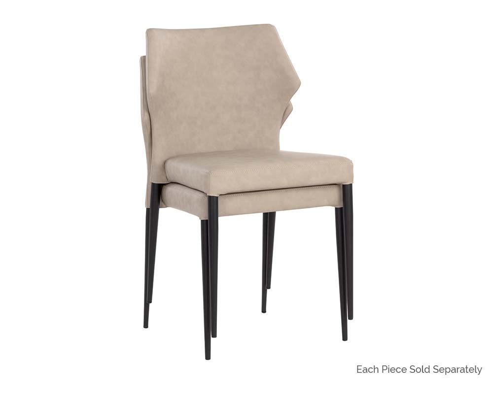 James Stackable Dining Chair Bounce Stone - Image 4