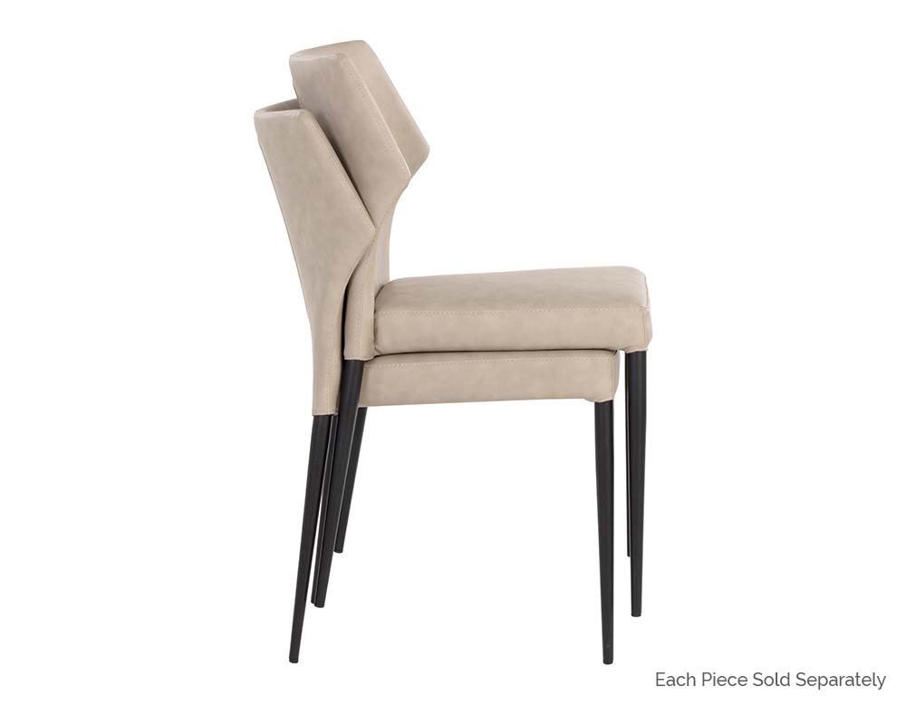 James Stackable Dining Chair Bounce Stone - Image 5