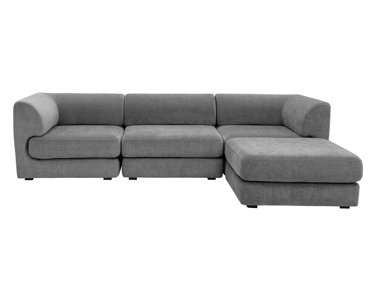 Harmony Modular - Ottoman Danny Dark Grey - Image 5