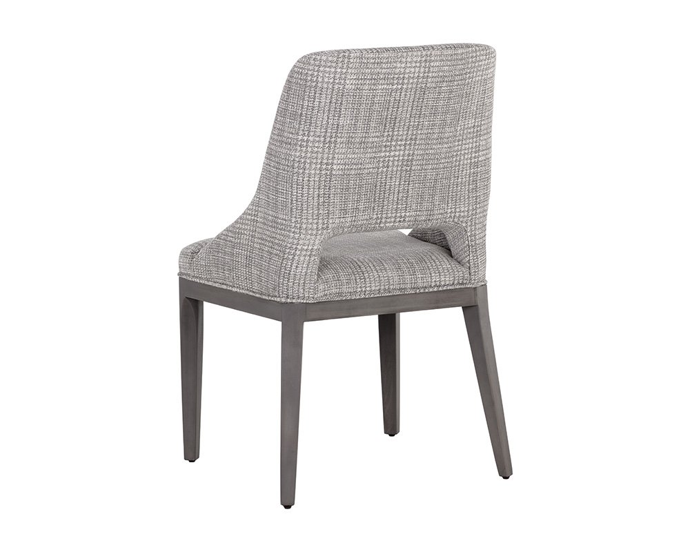 Estrada Dining Chair Naya Check Light Grey - Image 9