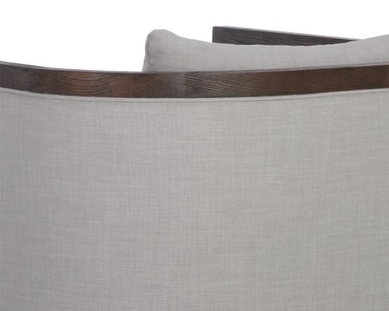Chloe Lounge Chair - Distressed Brown Linoso Light Grey - Image 6