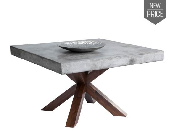 Warwick Dining Table - 47.25" - Square Grey