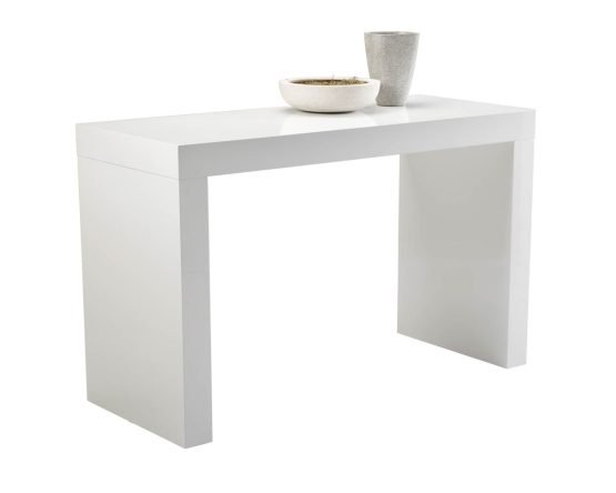 Faro Counter Table High Gloss White