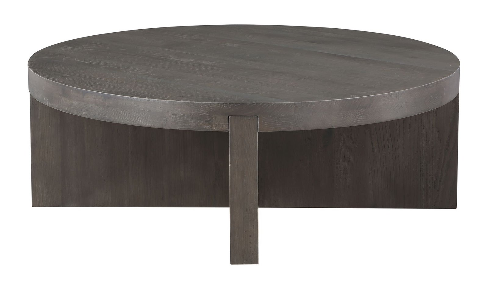FOLKE ROUND COFFEE TABLE DARK BROWN - Image 5