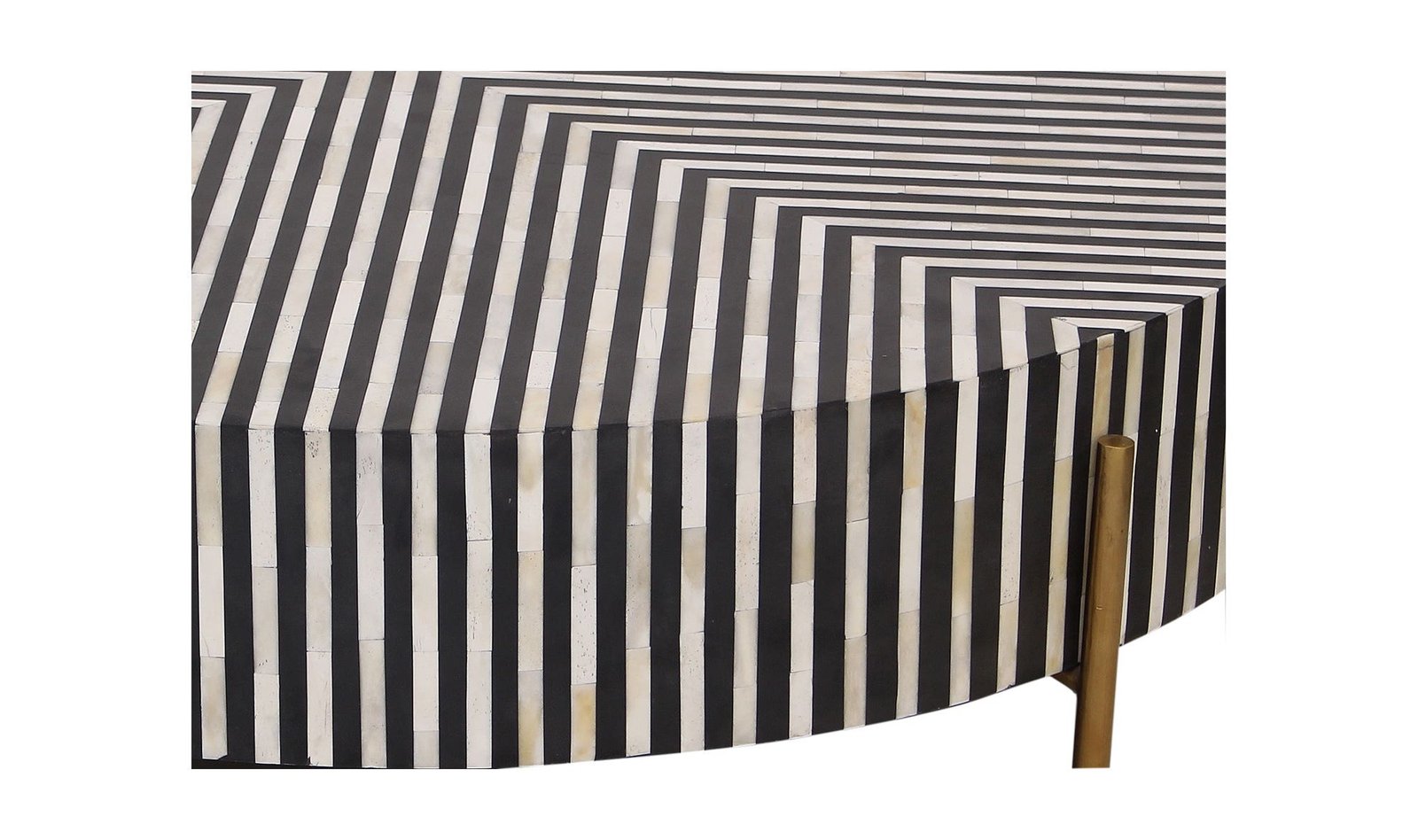 CHAMEAU LARGE COFFEE TABLE BLACK AND WHITE MULTI - Image 3