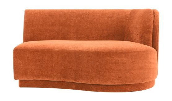 YOON CHAISE RIGHT FIRED RUST