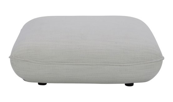 ZEPPELIN OTTOMAN SALT STONE WHITE