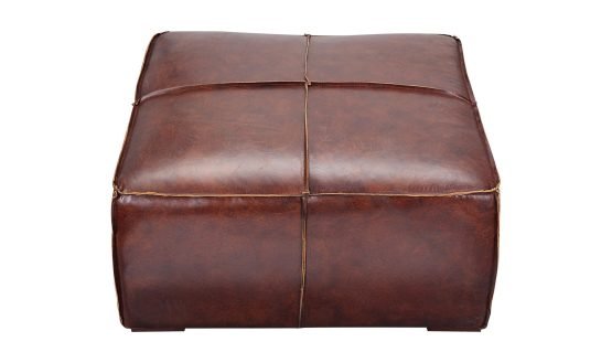 KAPA OTTOMAN LEATHER DARK BROWN - Image 3
