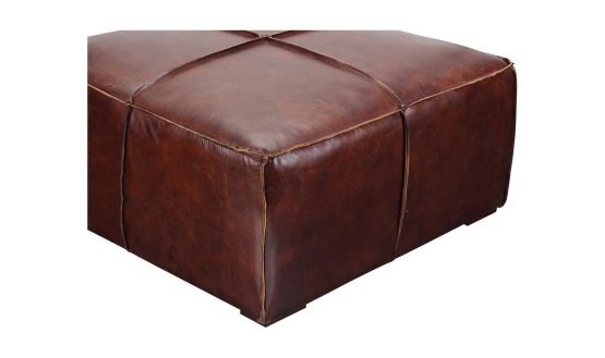 KAPA OTTOMAN LEATHER DARK BROWN - Image 4