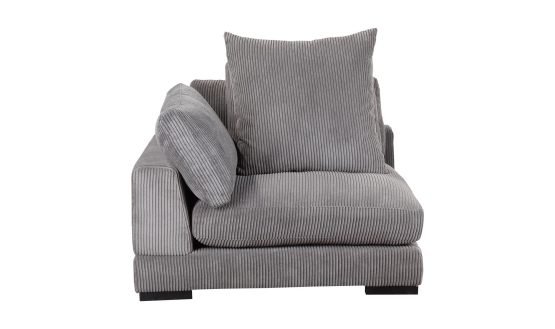 TUMBLE CORNER CHAIR CHARCOAL DARK GREY