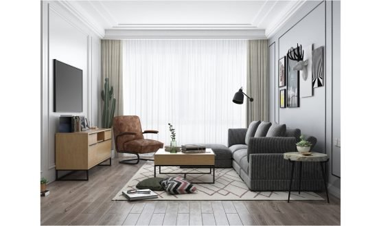 TUMBLE OTTOMAN DARK GREY - Image 3