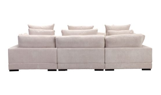 TUMBLE CLASSIC L-SHAPED MODULAR SECTIONAL CAPPUCCINO - Image 4