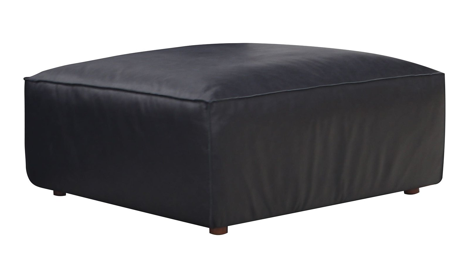 FORM OTTOMAN VANTAGE BLACK LEATHER - Image 3
