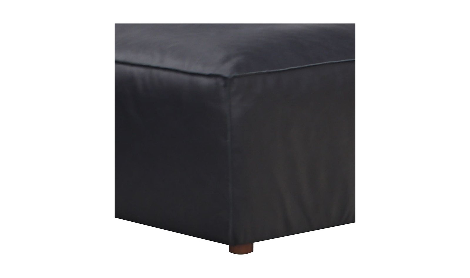 FORM OTTOMAN VANTAGE BLACK LEATHER - Image 4