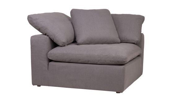 CLAY CORNER CHAIR LIGHT GREY - Image 4