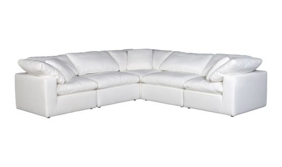 CLAY CLASSIC L-SHAPED MODULAR SECTIONAL CREAM WHITE