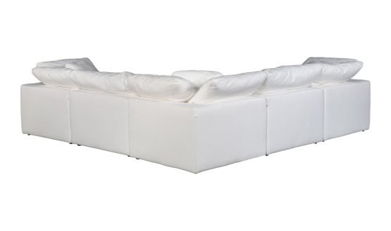 CLAY CLASSIC L-SHAPED MODULAR SECTIONAL CREAM WHITE - Image 4